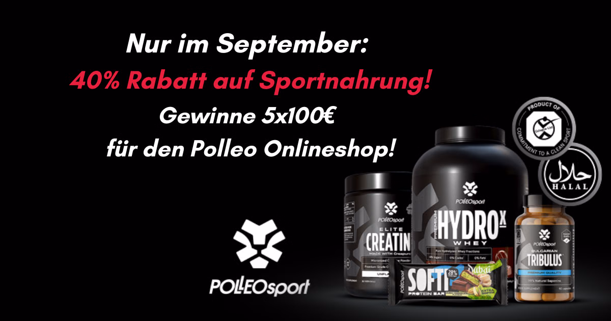 5x100 € Gutschein für den Polleo Onlineshop