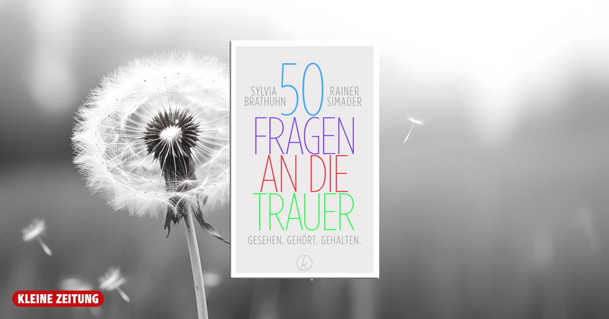 fünf Bücher „50 Fragen an die Trauer“ von Sylvia Brathuhn und Rainer Simander
