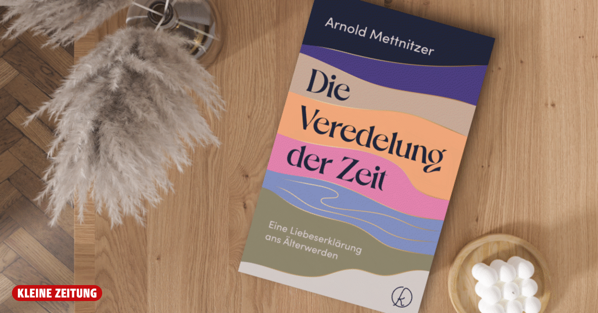 fünf Bücher „Die Veredelung der Zeit“ von Arnold Mettnitzer; erschienen im Kneipp Verlag