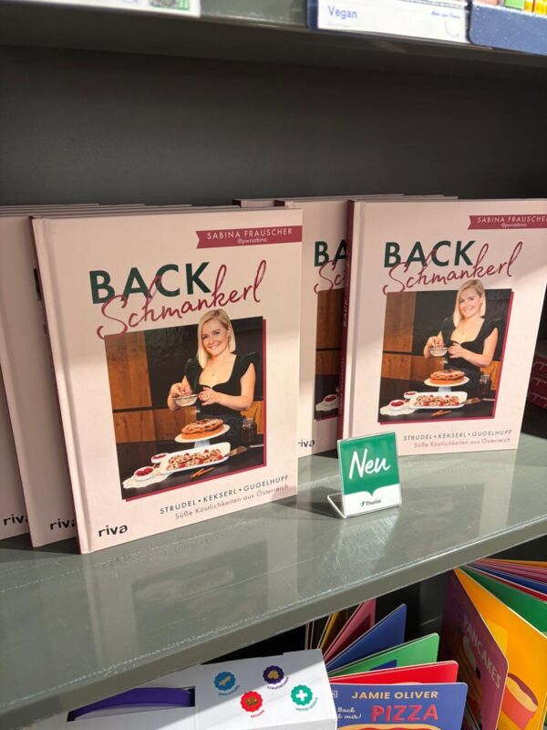 2x Exemplare vom neuen Backbuch „Backschmankerl“