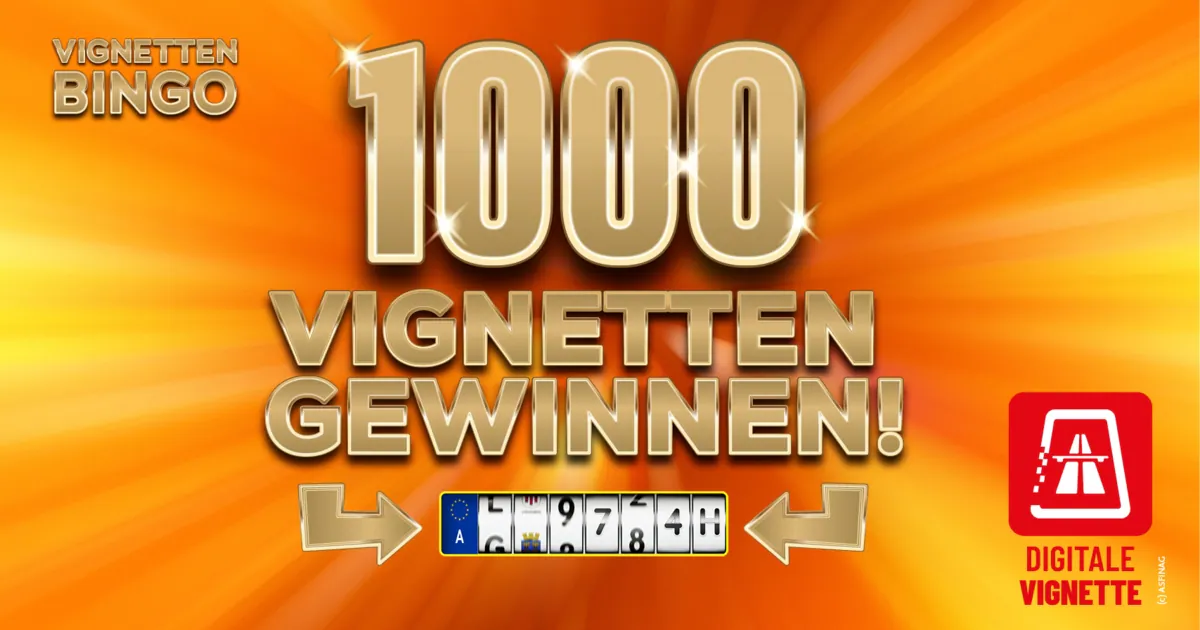 1000 digitale Pkw-Jahresvignetten