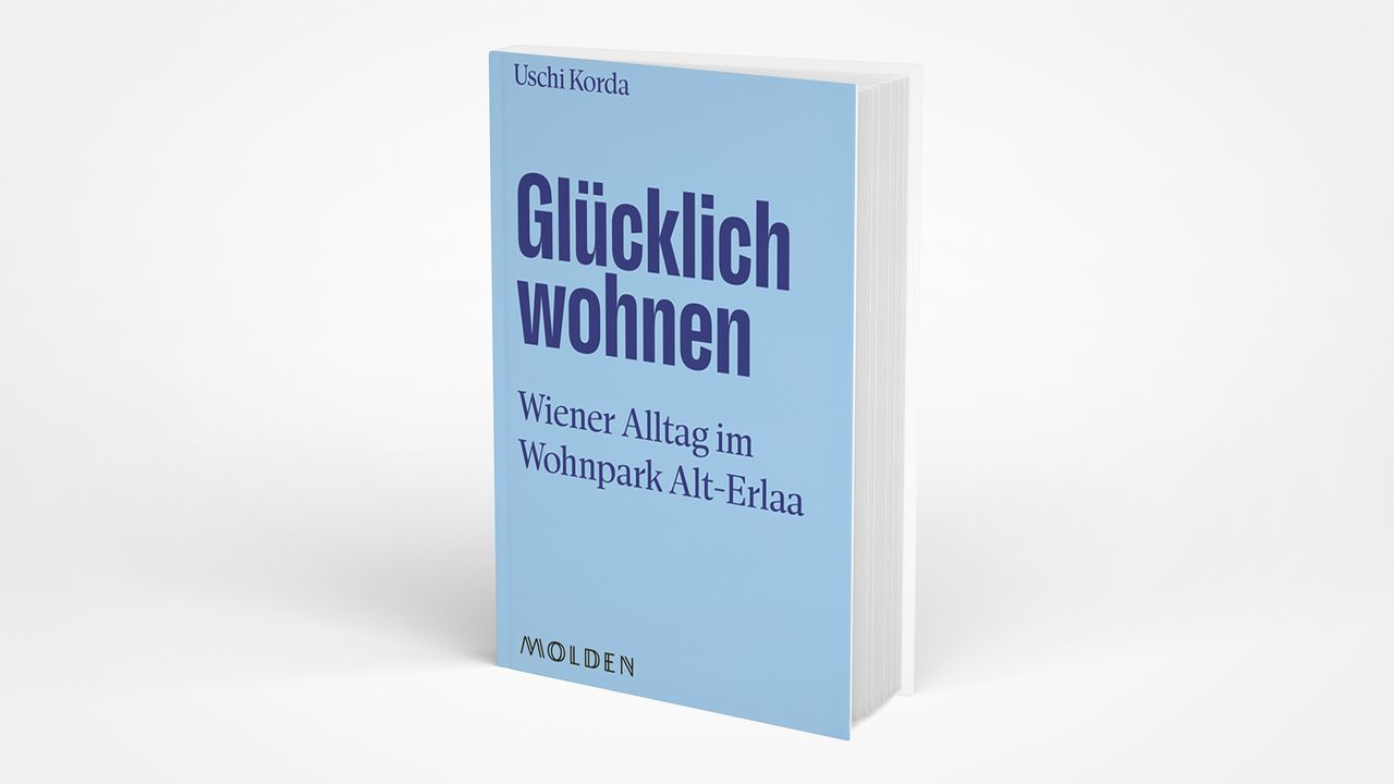 Buchexemplar "Glücklich wohnen - Wiener Alltag im Wohnpark Alt-Erlaa"