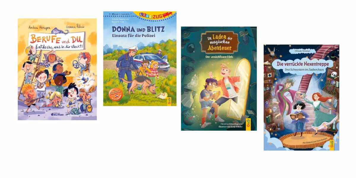vier spannende Bücher