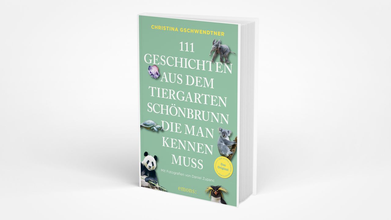 Ein Buchexemplar "111 Geschichten aus dem Tiergarten Schönbrunn, die man kennen muss"